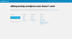 Desktop Screenshot of albanysociety.org