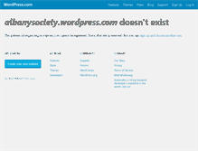 Tablet Screenshot of albanysociety.org